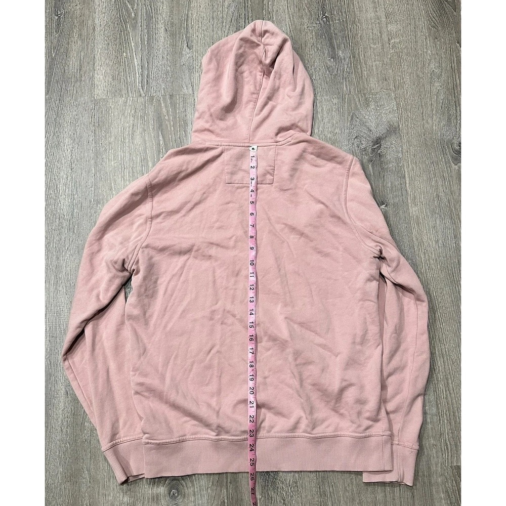 Banana Republic Hoodie Men's Medium Salmon Organic Cotton Heavyweight Hoodie - Picture 7 of 11